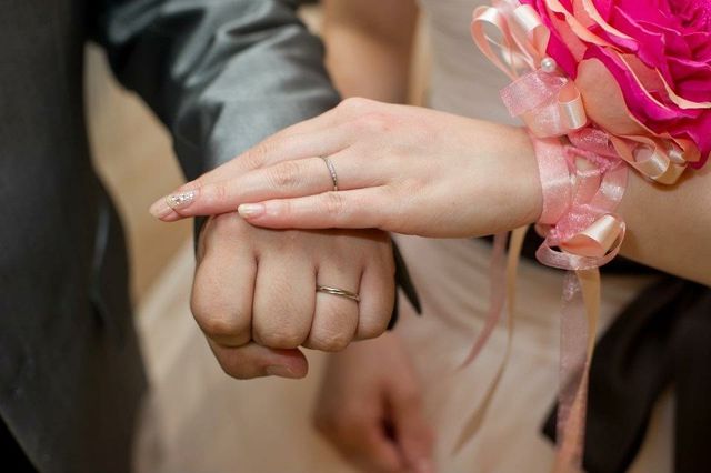 披露宴での一枚