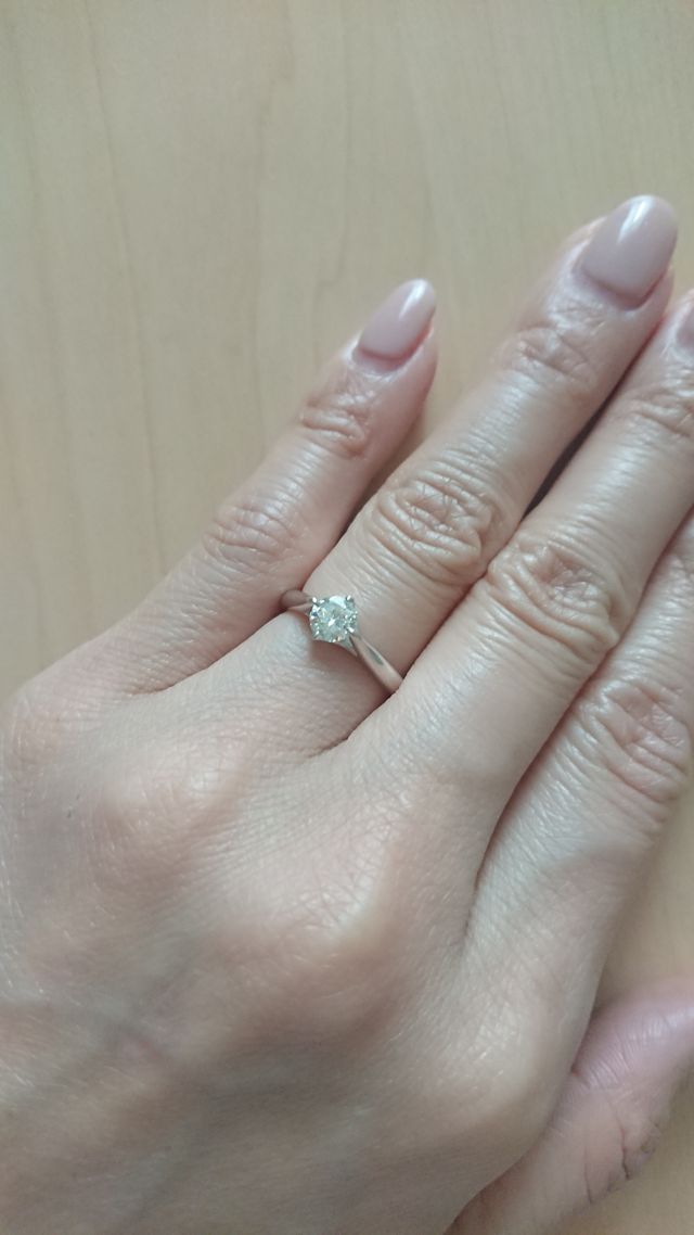 母親の婚約指輪をリフォームしました。