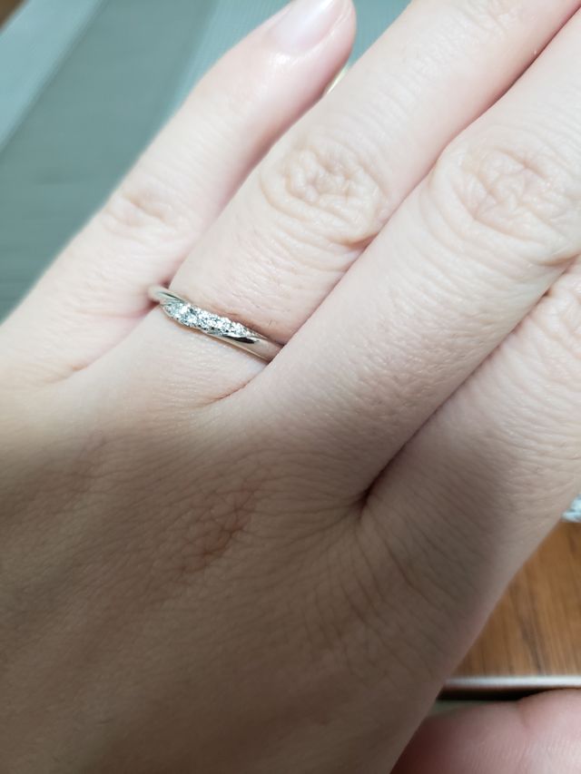 ダイヤモンドシライシで結婚指輪を購入しました。