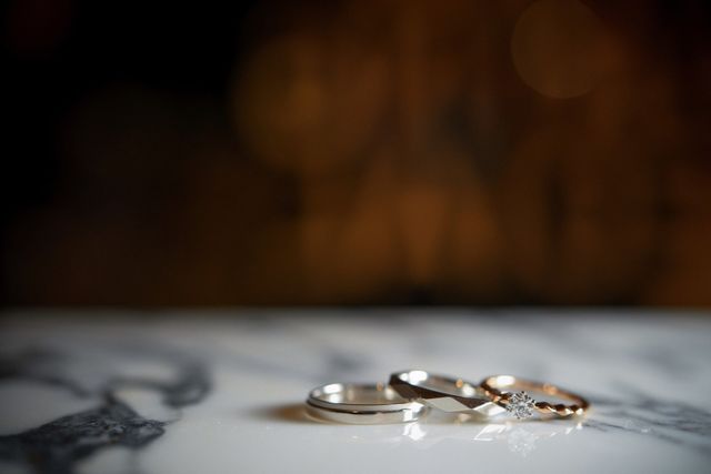 ペアリングではなくお互い好きなデザインを選びました。