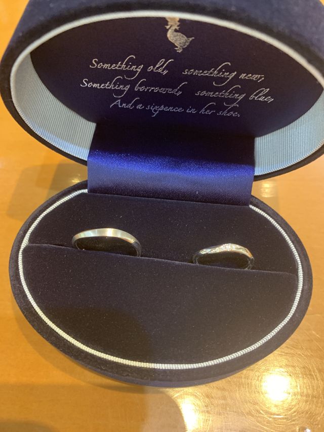 サムシングブルー 結婚指輪