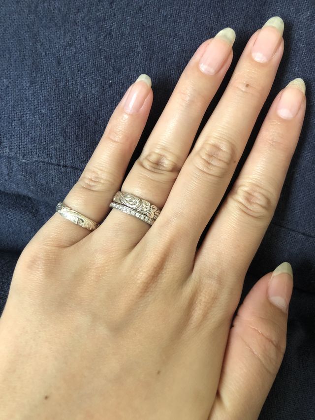旦那にサプライズでもらった4℃ブライダルの結婚指輪。