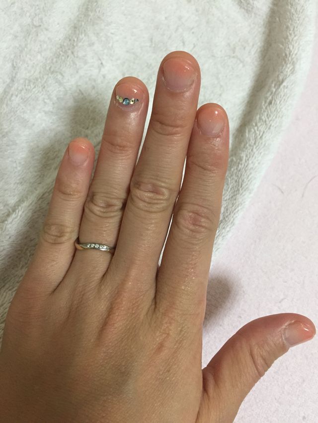 式の前にネイルをしたのでその記念。