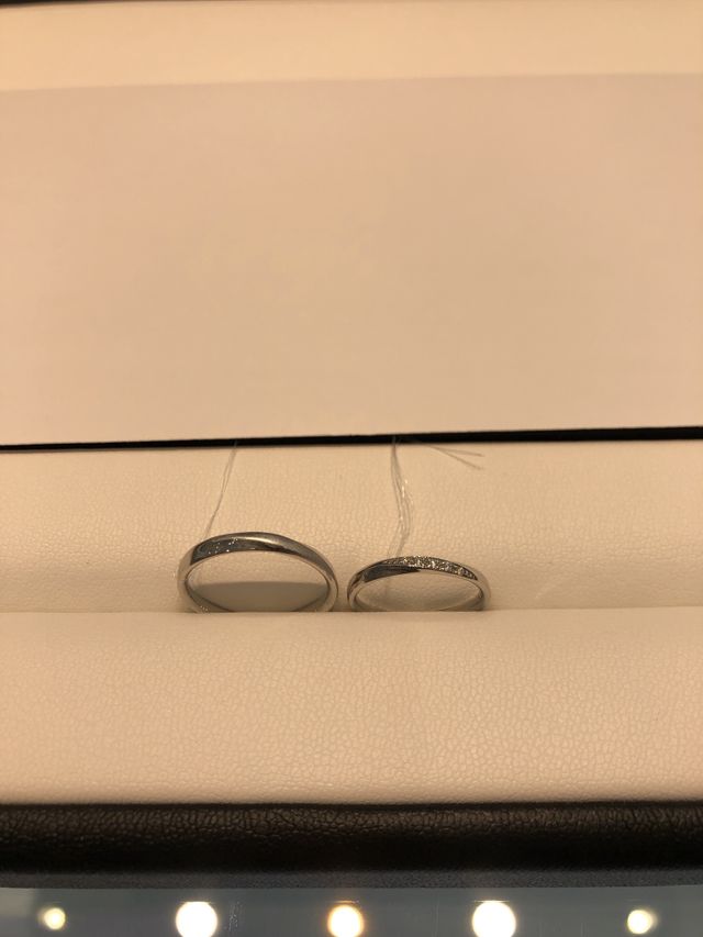 ダイヤ5石ペアリング