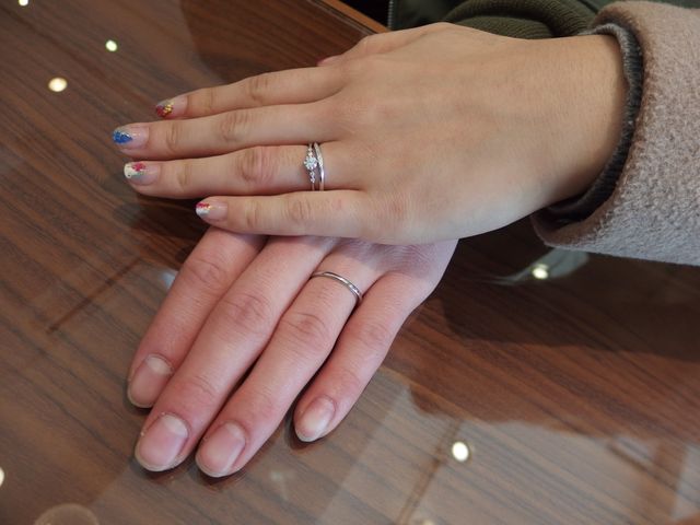 リング、ダイアなど選び自分好みの指輪になりました！