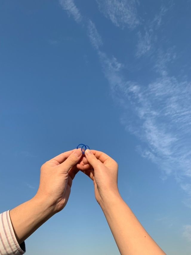 指輪（作成中の記念撮影）