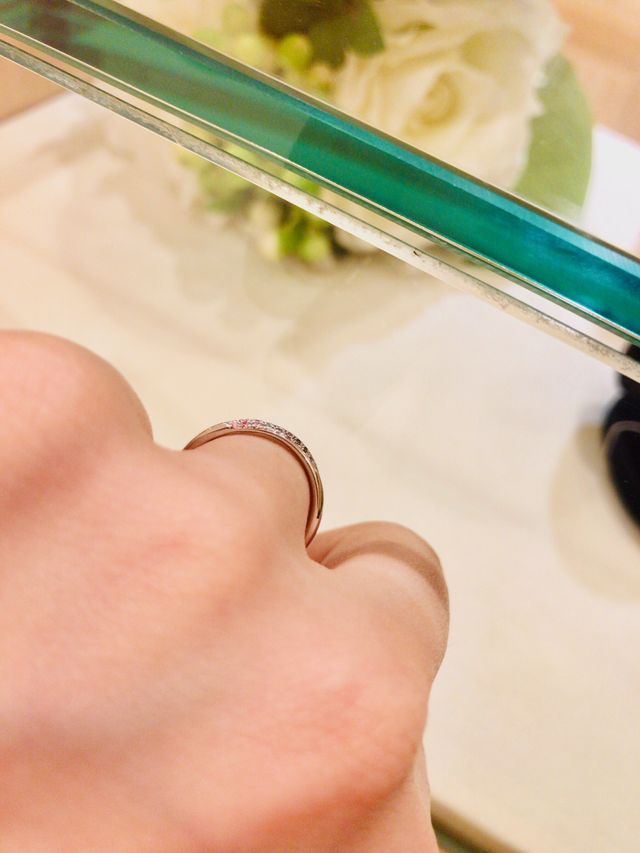 サンプルにマーカーでピンク色をつけてくれました。