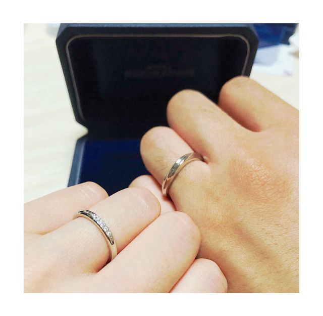 お互い好きなデザインを選びました。