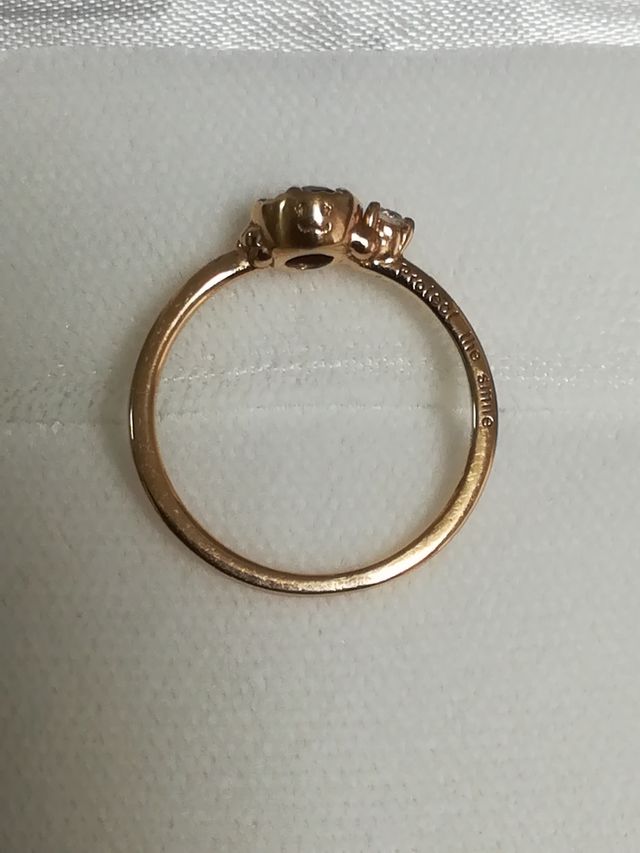 リングにメッセージとsmile君を。