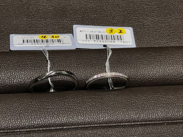 ハーフエタニティがとても可愛いです。