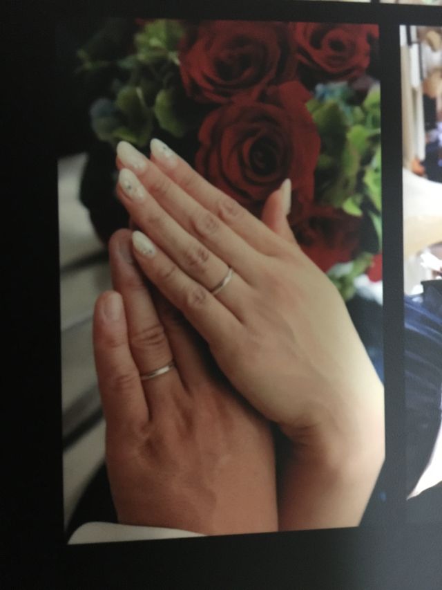 結婚式での写真