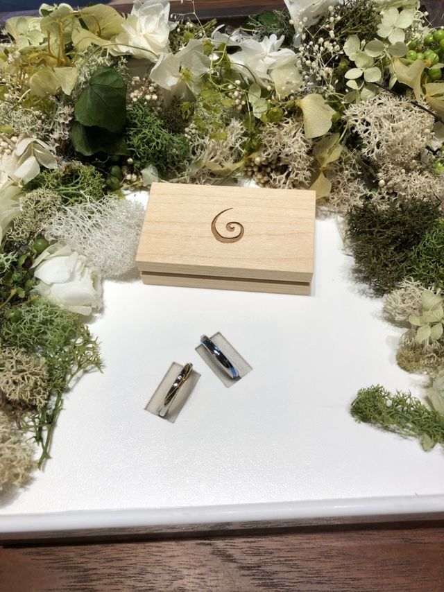 完成品、店舗にて撮影