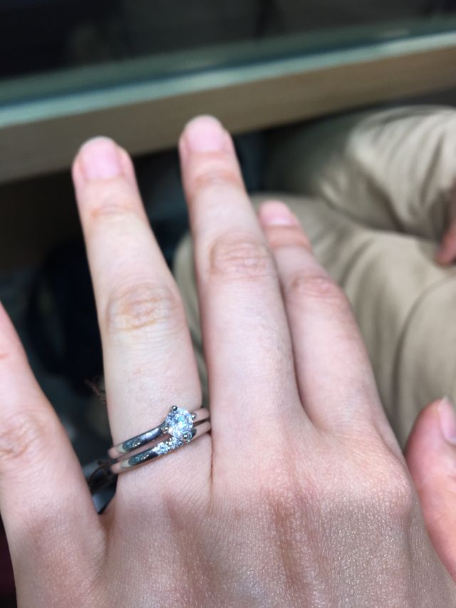 重ね付けの写真です。