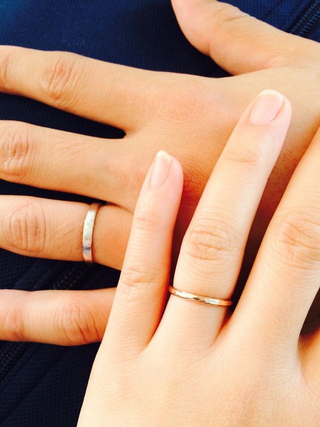 購入後に始めて二人でつけた時です。