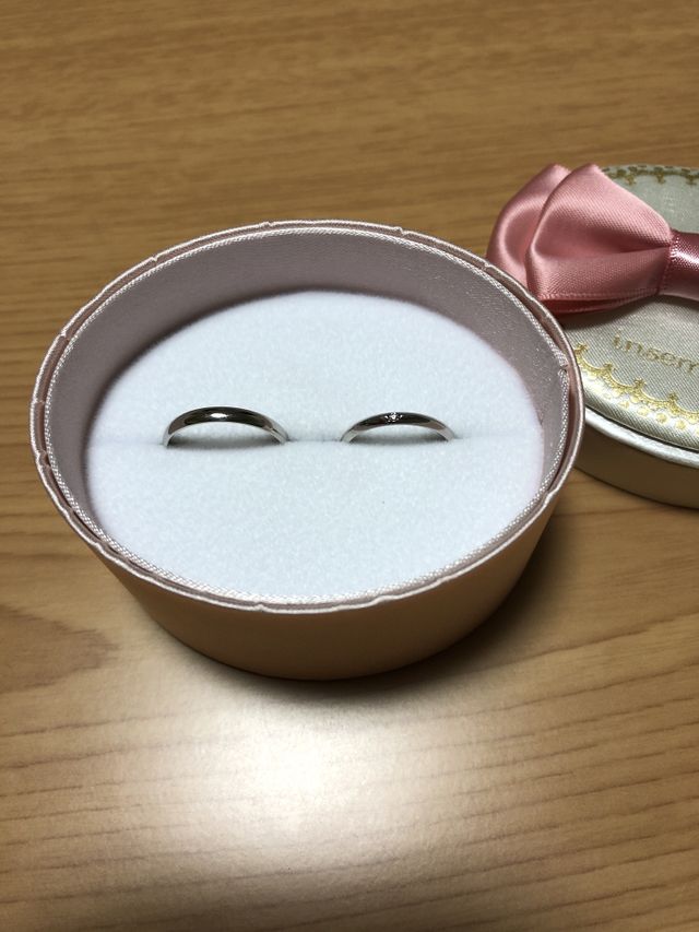 リングボックスはリボンがついていて可愛かったです。