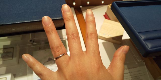 結婚指輪試着、9号
