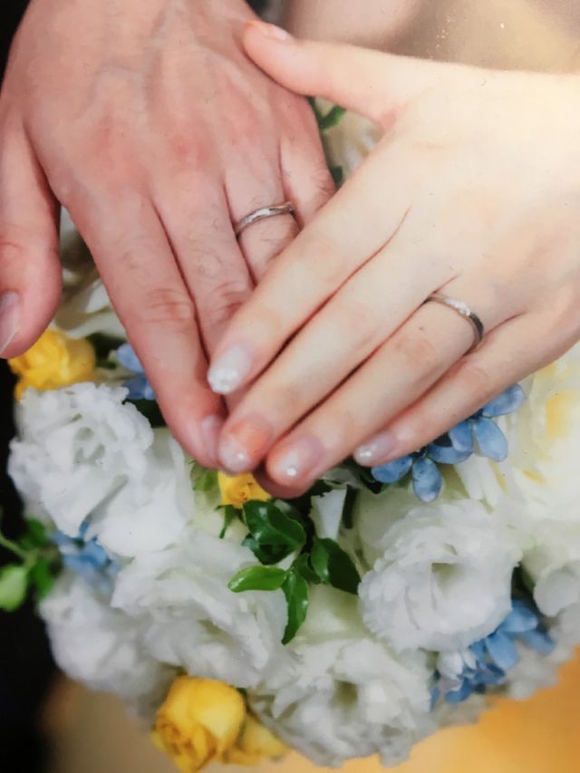 結婚式当日の写真です。