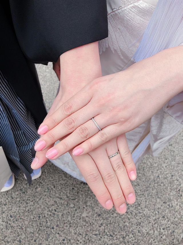 挙式の際に撮ってもらったものです。