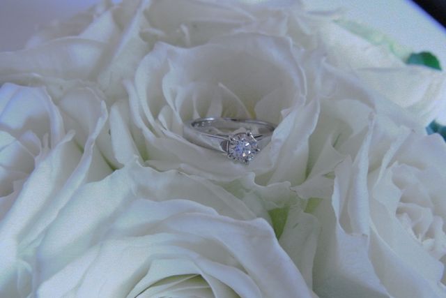 誕生日に店員さんの気遣いで頂いたテーブルフラワー