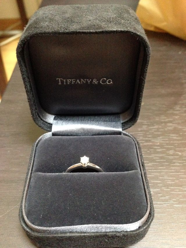 ティファニーの王道なセッティング！可愛いです！