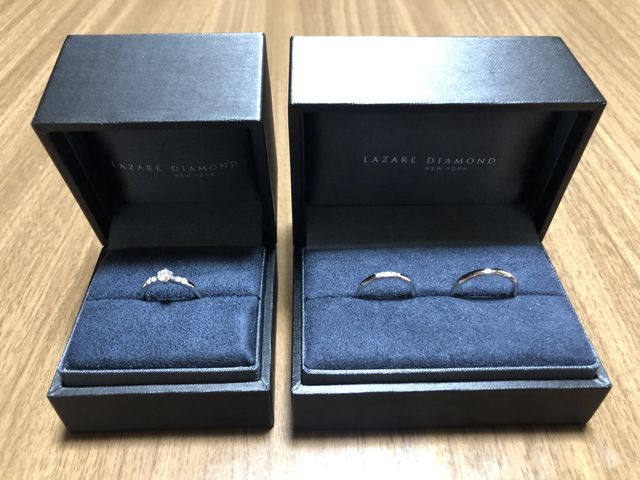 結婚指輪もこちらで購入しました。