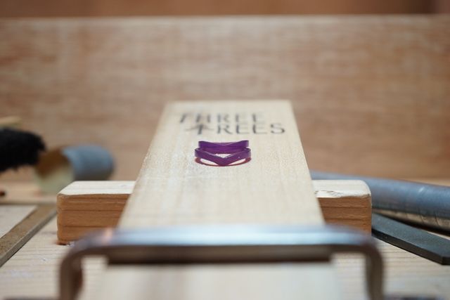 それぞれの指輪を作り合いました。