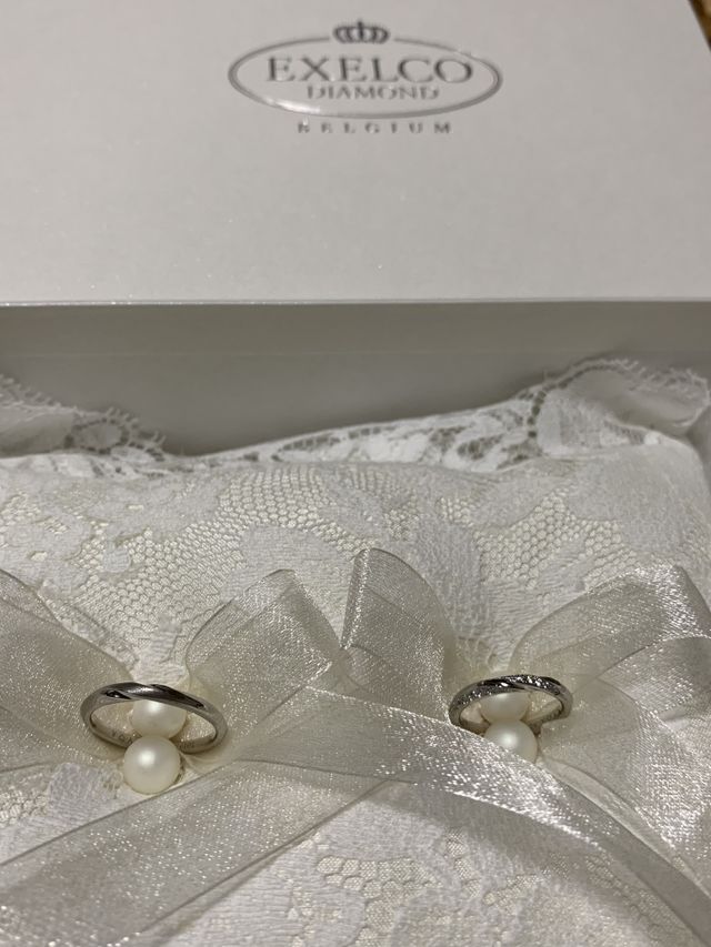 リングピローは特典でいただきました。結婚式当日も使います。