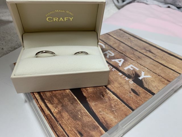 自分達だけの指輪を作ることが出来ました！