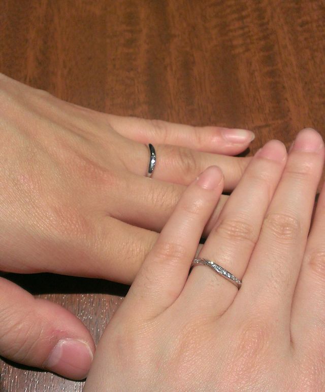 細めの指輪です！