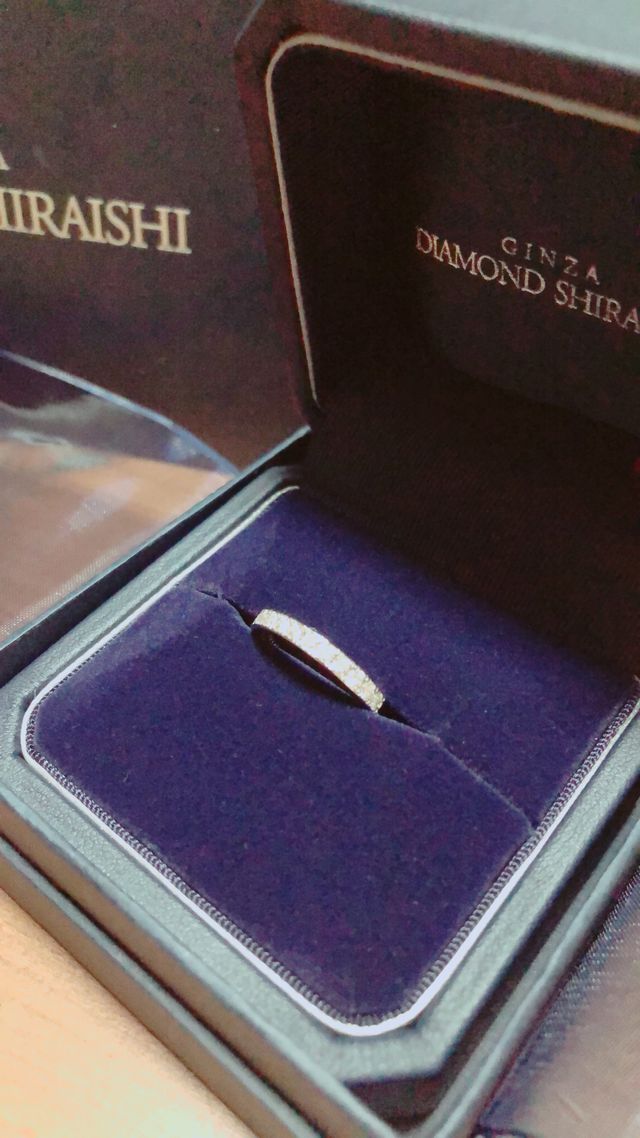 2月の誕生日に婚約指輪を買いに行きました。
