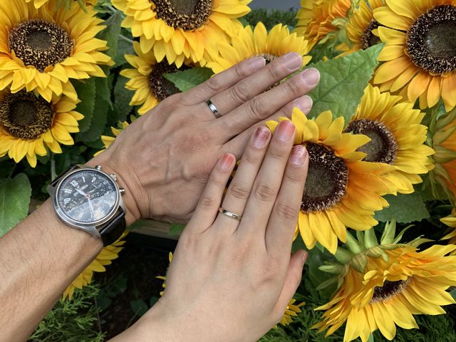 結婚指輪:マーキー購入。男性用は素材をプラチナに変更。
