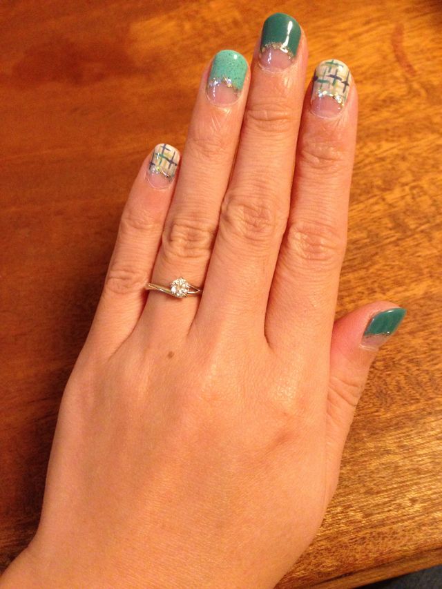 装着時の状態です。目立ち過ぎずシンプルなデザインです。