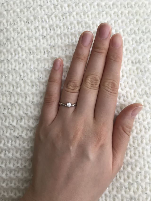 V字ライン/0.201ct