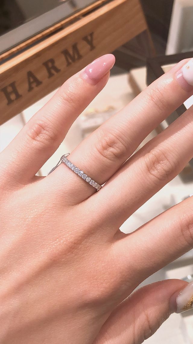 ハーフエタニティのデザインです！