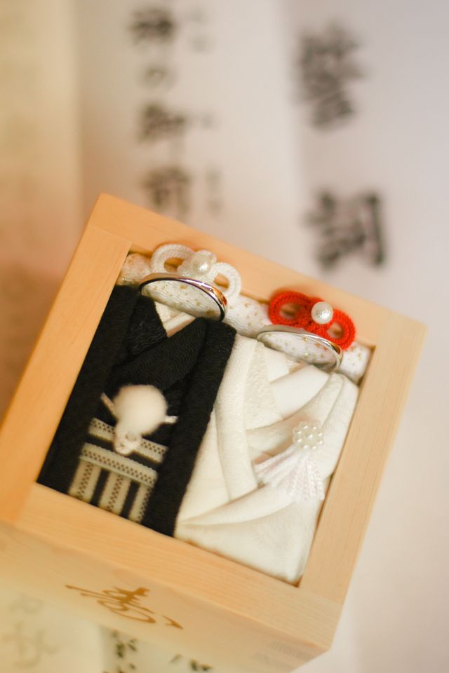 お気に入りのリングピローと。