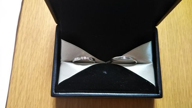 ペアリングではなく、それぞれ好きなデザインを選びました