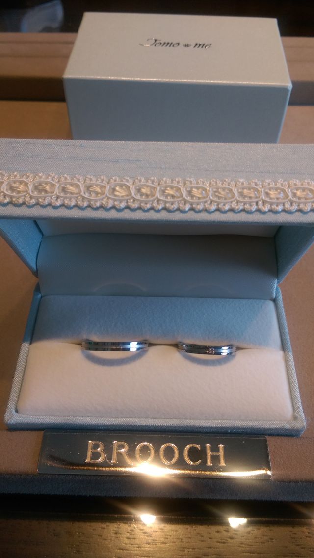 結婚指輪です。