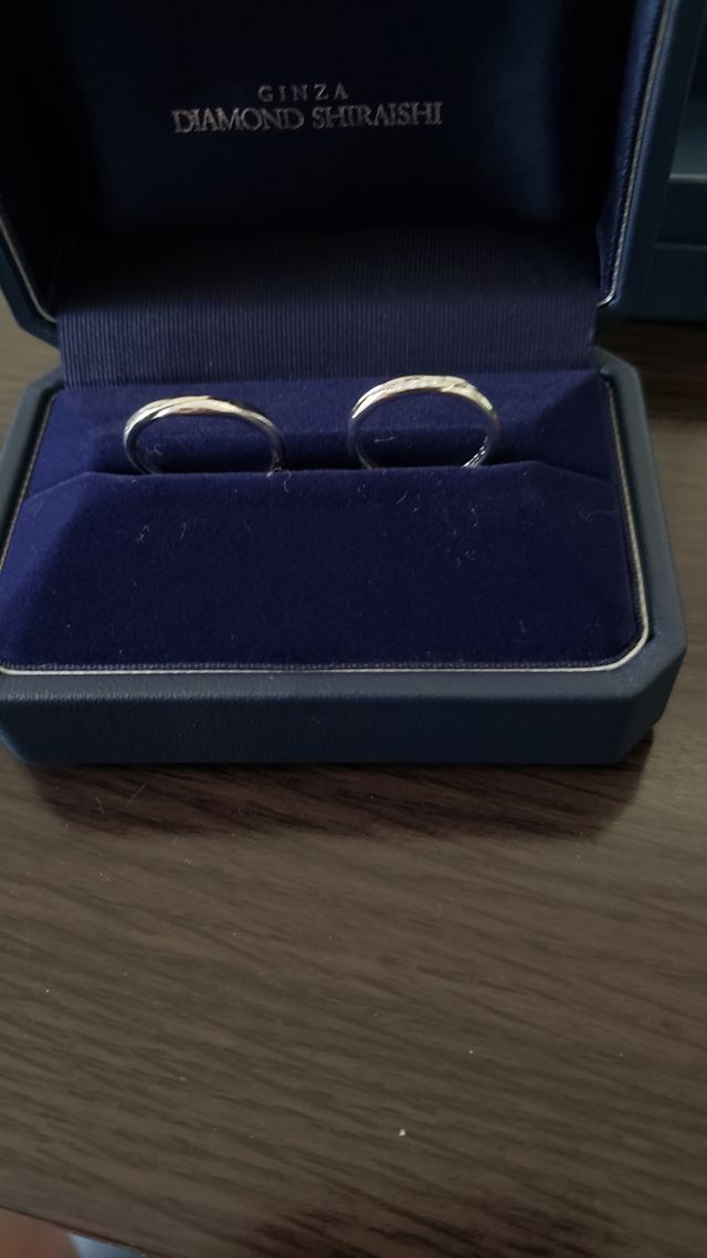 結婚指輪の写真です