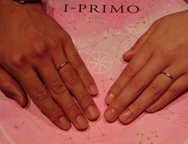 出来上がって取りに行った時に店員さんが撮ってくれて写真