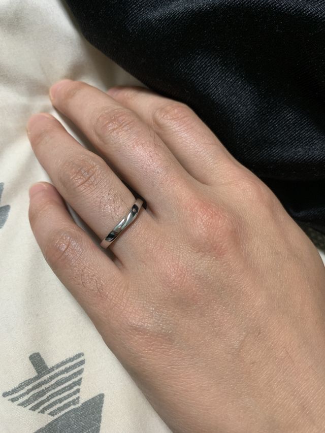 交換して作ったので、彼の指輪は私が作りました。