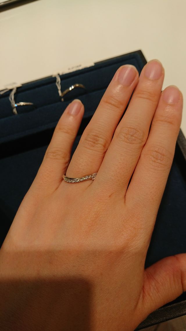 存在感のあるダイヤモンドの指輪