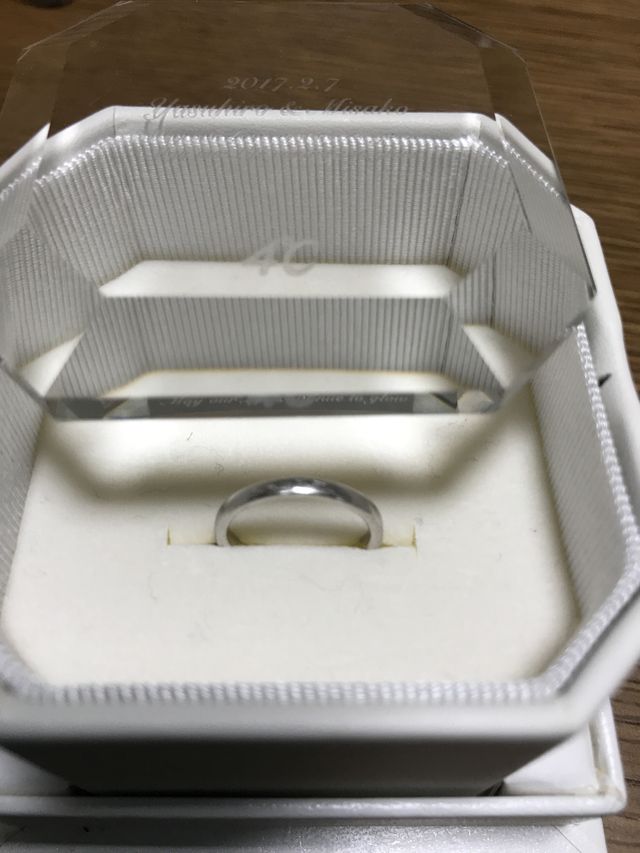 主人は装着中ですので私の分のみです。