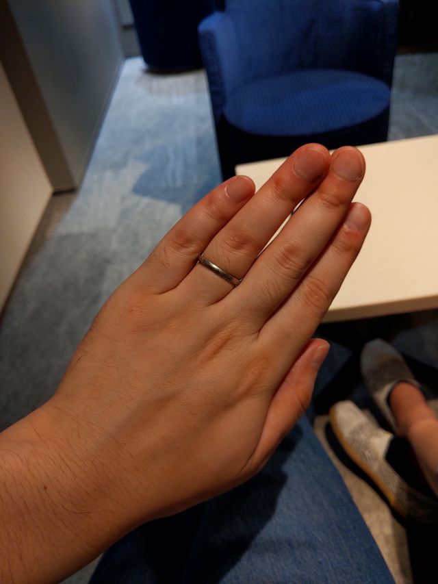 試着として使っているリング