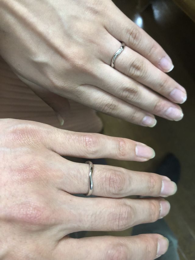 2人で付けた写真です