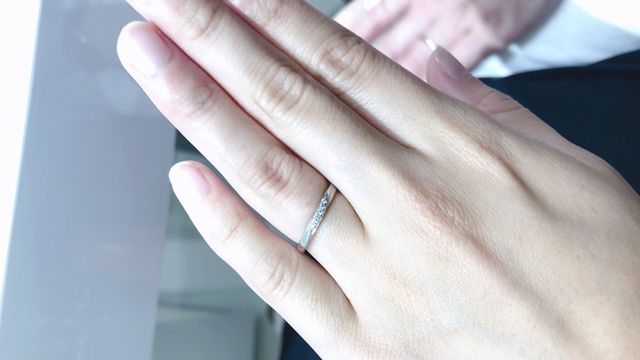 ダイヤを入れました！キラキラしてて可愛いです！