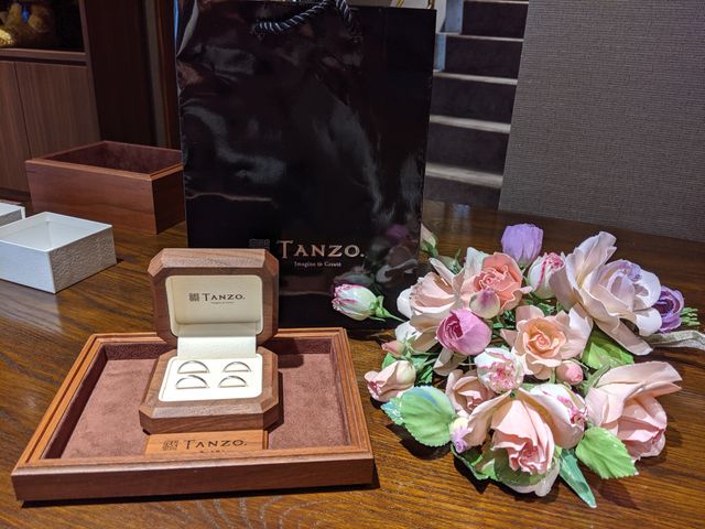 結婚指輪を納品してもらいました
