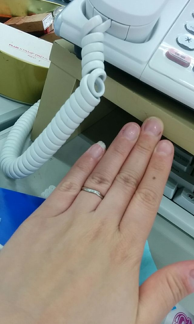 実際に購入した指輪です。