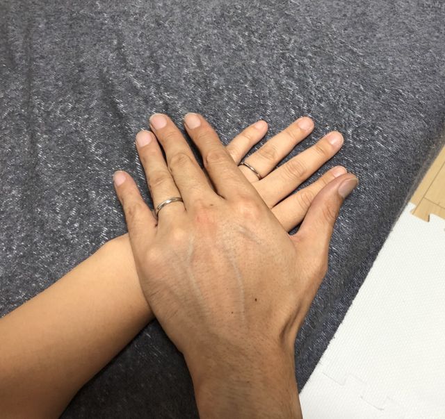 家にて。
彼は3mmのユノーM。
私は2mmのアストラP。