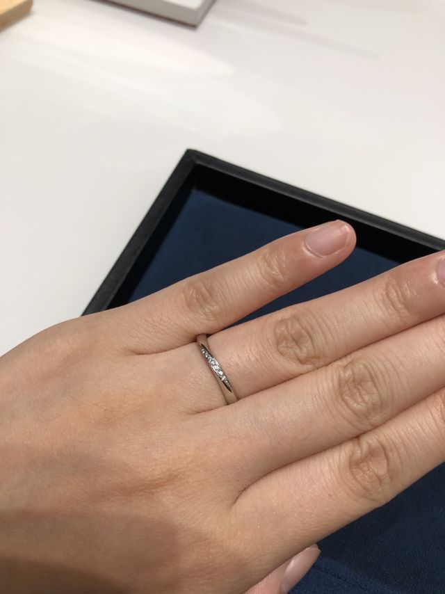 ダイヤモンドがきれいに入っています