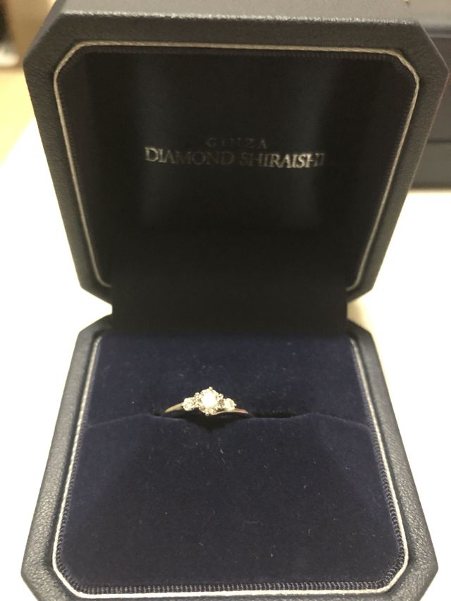 完成した指輪です